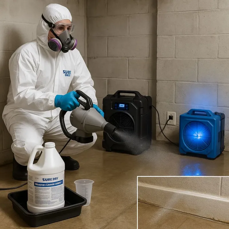 Sanitization and Odor Removal process in Danbury, TX